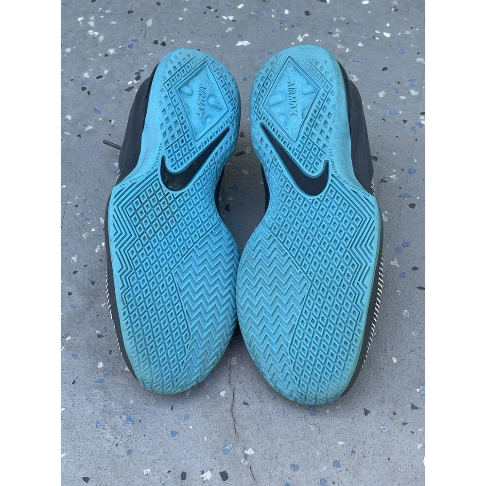 Nike-Airmax Infurite 2 YOUTH Athletic Running Sneaker Gray/Black/teal sz 4y Boys